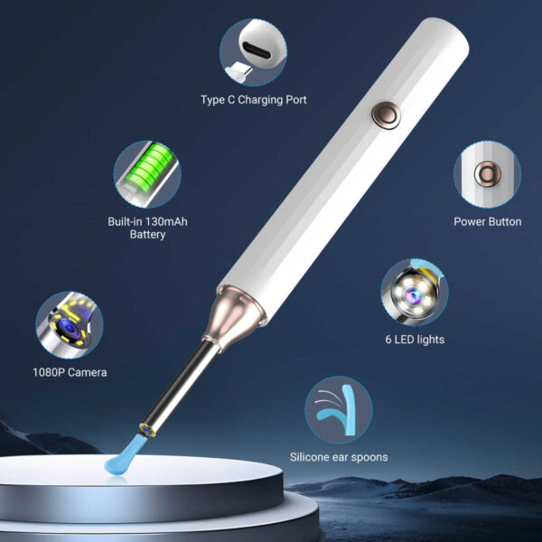 Nettoyage d'oreille Endoscope Enlèvement de la cire – Image 5