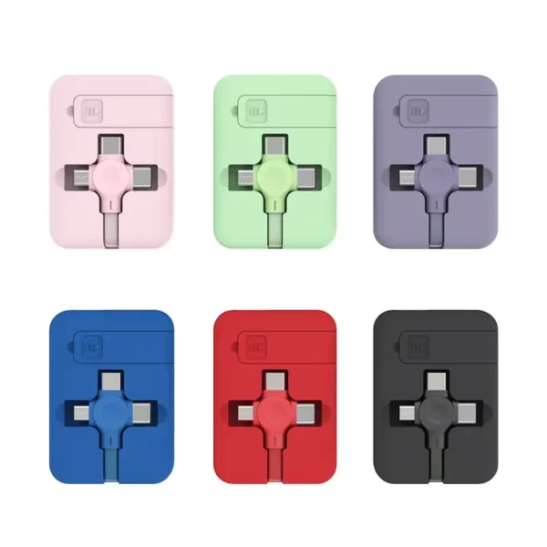 Chargeur rétractable USB type C chargeur câble 3A – Image 2