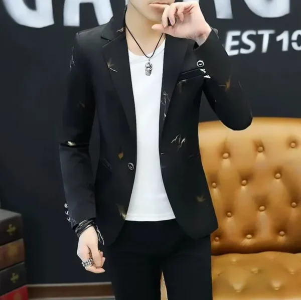 Blazer Slim Fit Homme Style Urbain – Image 2