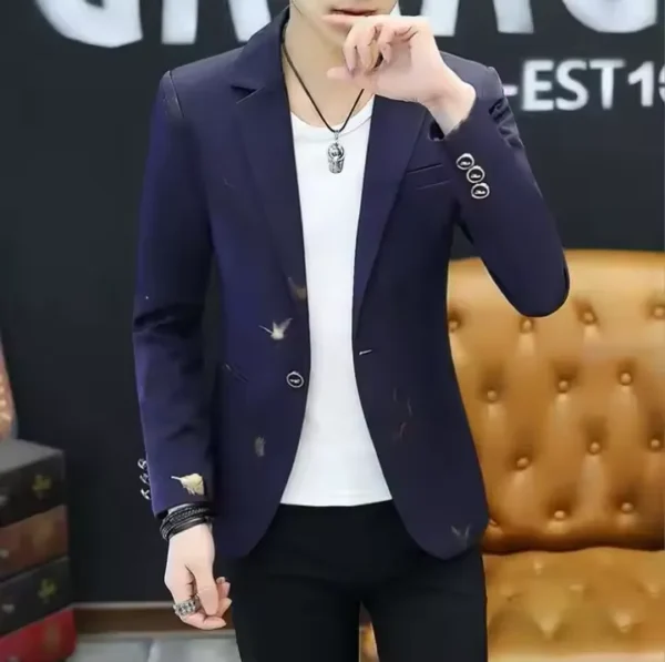 Blazer Slim Fit Homme Style Urbain – Image 4