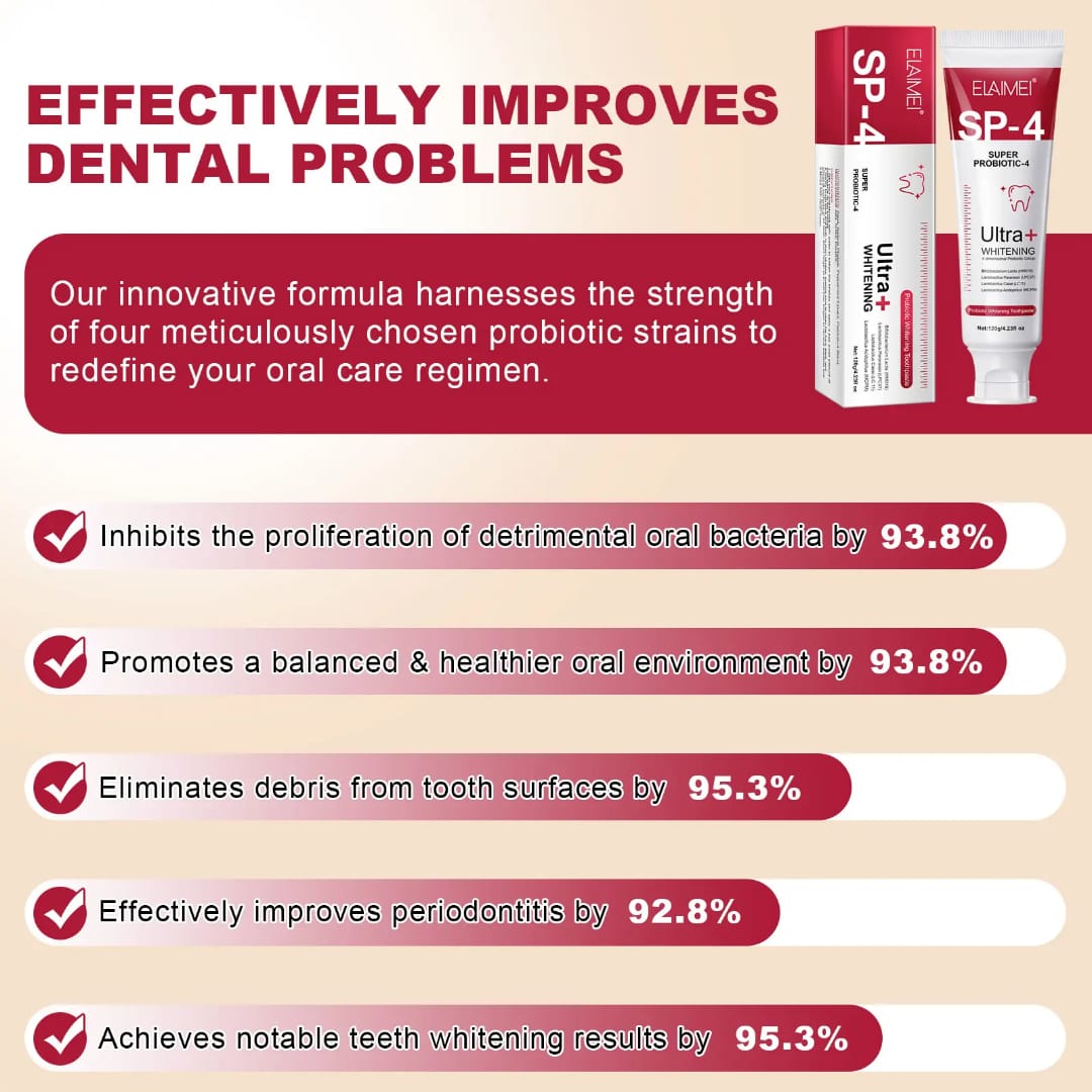 Pâte dentifrice ELAIMEI SP-4 Ultra+ Whitening