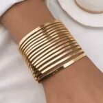Bracelet Manchette Doré Prestige Chic