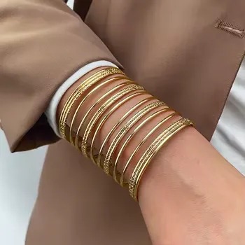 Bracelet Multi-Rangs Doré Élégance Absolue