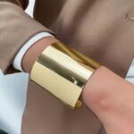 Bracelet Manchette Doré Minimal Luxe